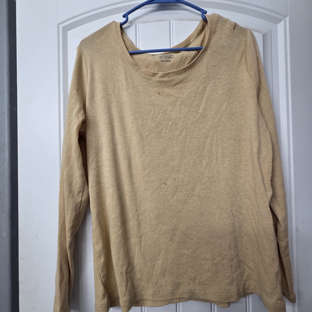 White Stag Women's Tan Long Sleeve Top